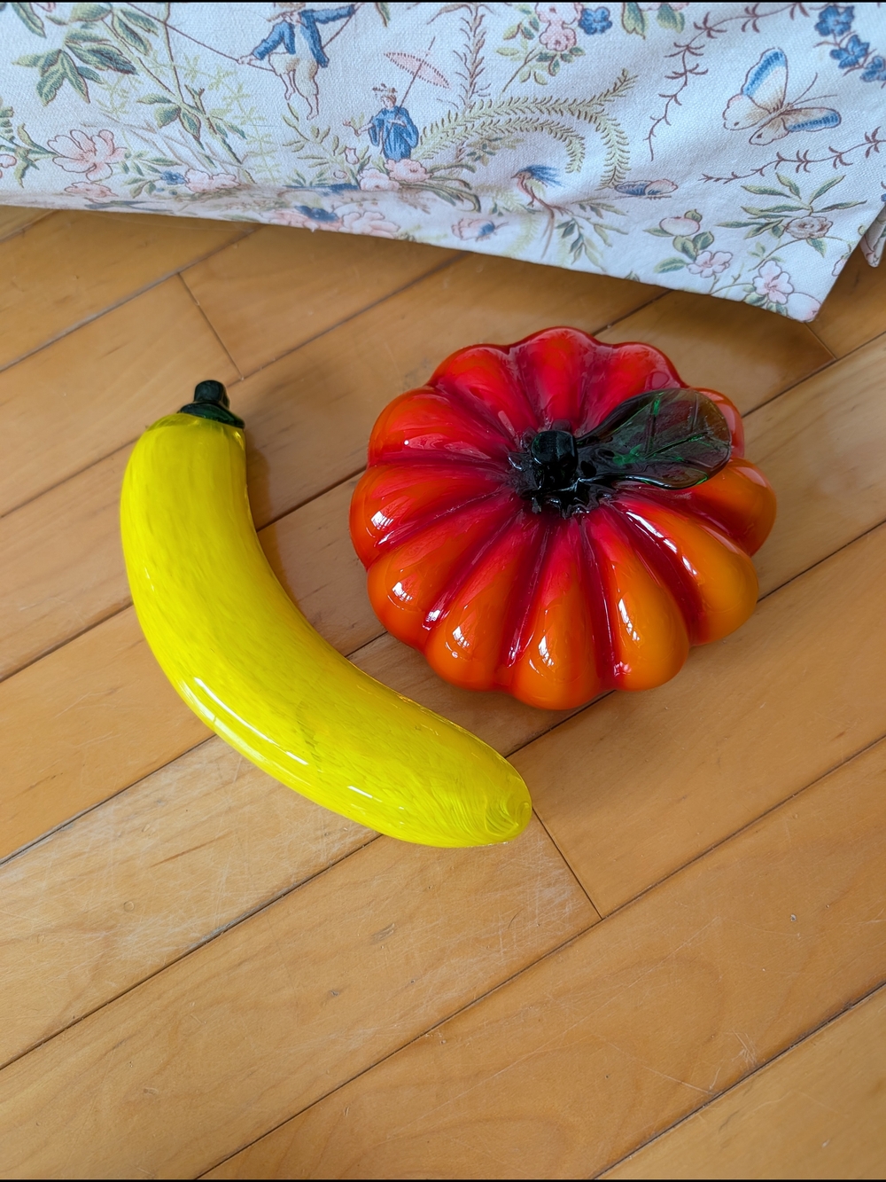 Vtg Glass Fruit Set